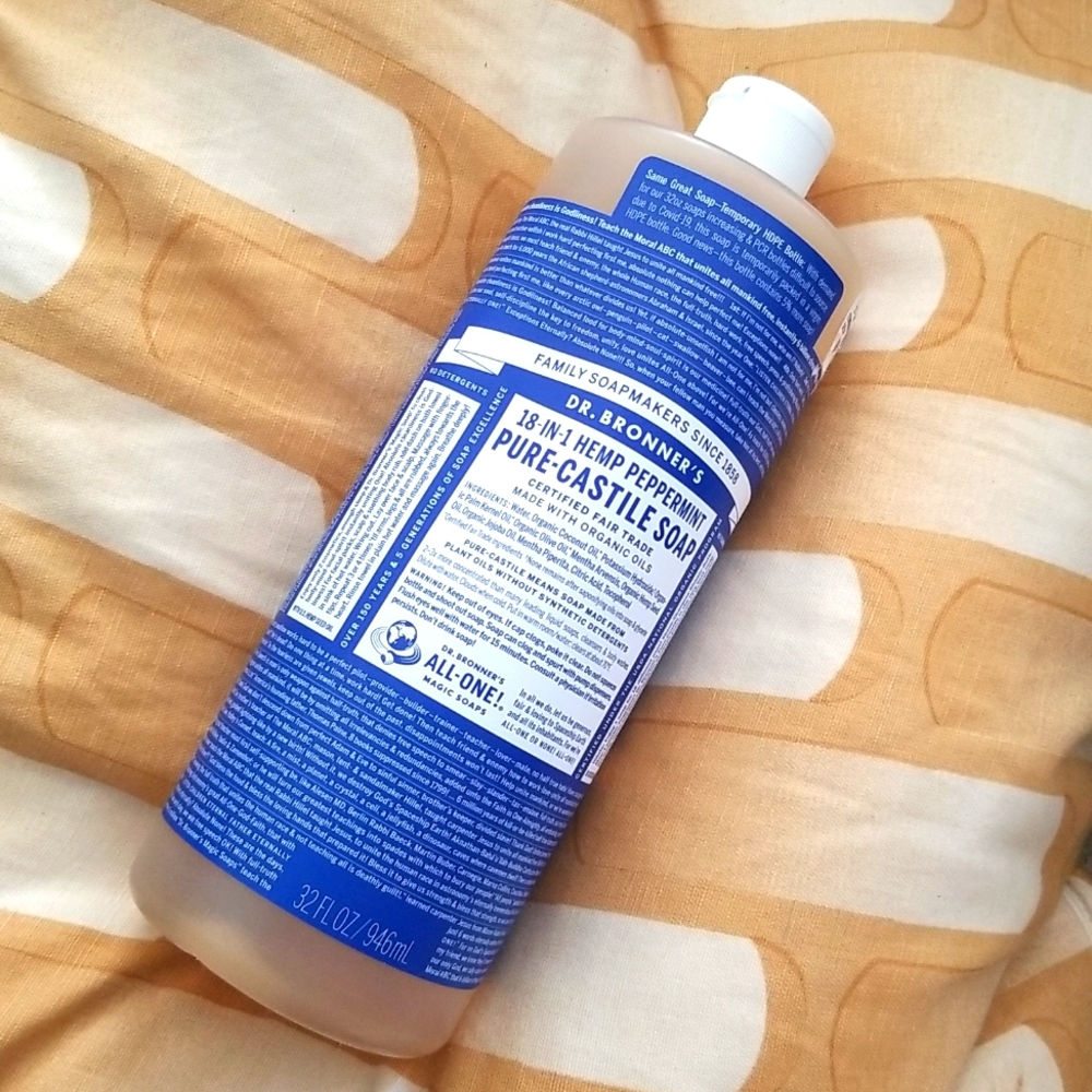 Dr. Bronner's 💕 HEMP Peppermint Pure Castile Every Thing 18 ~ 1 Soap 32oz